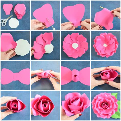 paperrose|how paper roses step by.